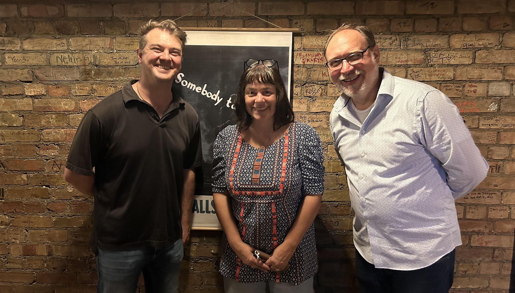 Photograph of the project leads for Escape Humber: Robert Blain, Tanya Greve, and Sean Doyle.